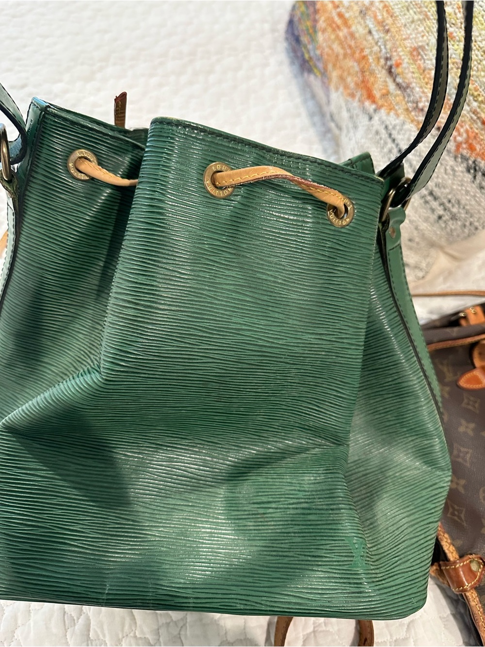 Louis Vuitton Gold-Tone Decorative Satchel Accent